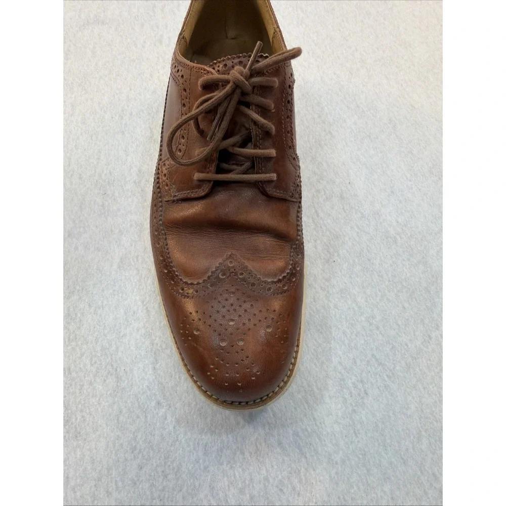 Cole Haan Men's Lunar Grand LongWing Derby Wingtip Oxford Brown Size 12M C13739